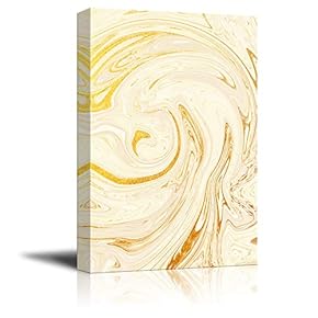 Canvas Wall Art - Abstract Golden Texture - Giclee Print Gallery Wrap Modern Home Art Ready to Hang - 12x18 inches