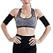 Z&S Arm Trimmers for Men & Women Neoprene Gym Exercise Compression Slimmer Bands for Workout Fat Burning Sudatory Black,2pcs Pack (M)