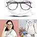 LifeArt Blue Light Blocking Glasses, Anti Eyestrain, Computer Reading Glasses, Gaming Glasses, TV Glasses for Women Men, Anti Glare (Floral, No Magnification)