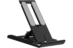 Adjustable Cell Phone Stand, Non Slip Cradle Dock Holder Stable Foldable Desktop Stand Compatible with All Mobile Phones Fold