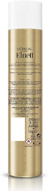 L'Oreal Paris Elnett Extra Strong Hold Hair Spray 200ml 24 Hour Natural Shine view 2