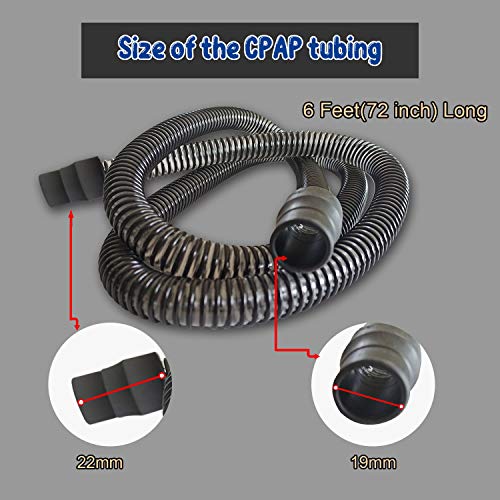 2 TubesUniversal CPAP Tubing(CPAP Hose)6 Feet Long, Compatible with