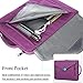 BRINCH 15.6 Inch Laptop Sleeve Case Protective Bag, Water Resistant Envelope Style Laptop Carrying Case with Handle for Women Compatible 13-15 Inch MacBook Pro/Notebook/Chromebook/Ultrabook, Purple