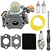 Powtol SS30 CS30 Carburetor fits Homelite Ryobi BC30 CS26 SS26 TP30 25cc 30cc String Trimmer Brushcutter Replace 308054013 308054003 C1U-H60 985624001 985308001 3074504