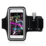 iPhone 6 Plus Sports Armband - YOKIRIN Water Resistant Key Holder for iPhone 6S Plus (5.5-Inch), Galaxy S6/S5, Note 4 Bundle with Screen Protector - Black