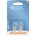 SYLVANIA 912 Basic Miniature Bulb, (Contains 2 Bulbs)