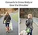 Dog Walking Bag with Collapsible Bowl and Waste Bag Dispenser, Converts to Cross Body or Waist Pack. Perfect for Travel, Dog Parks, Hiking, Training, Camping, Beach. Great Gift for Dog Lovers (Green)