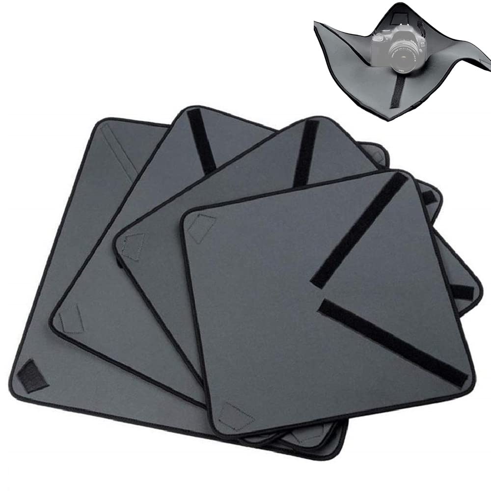 Selens Camera Protective Cloth Kit, Neoprene Wrap Around Bag Cover, 4 Pcs, for DSLR Digital Camera, Lens, Telescope, Flash, Photo Studio Accessories