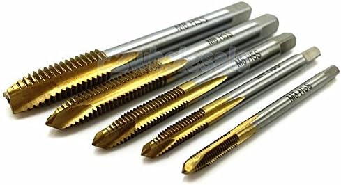 M3-M8 High Speed Steel HSS Screw Thread Metric Spiral Hand Plug Tap Kit