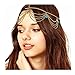 MineSign Headbands Jewelry Head Chain Boho Hair accessories Turquoise Pearl Headpiece for Women Girls 4 Pack