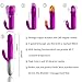 Spot Rabbit Vibrator, Rechargeable Heating Dildo Vibrator Adult Sex Toys for Women Silicone 10 Speed Vibration Clitoris Vagina Stimulator Massager Sex Things for Couples (Purple)