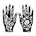 Lady Up 10 Sheets Henna Tattoo Stencils Temporary Tattoo Temples Set Indian Arabian Tattoos Reusable Stickers Stencils Body Art Designs for Hands