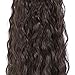 AMELI Kinky Straight Synthetic Ponytail Clip in Hair Extensions One Piece Soft Silky for Women Fashion and Beauty (20inch-Claw, 2(Natural Black))