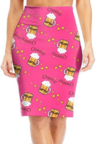 Grh Skirt Beer Pin Women's Knee Length Skirt Natural Fit Modern Series Pencil Skirt