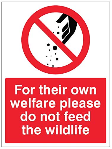 For their own welfare please do not feed the wildlife Rigid PVC Safety Sign