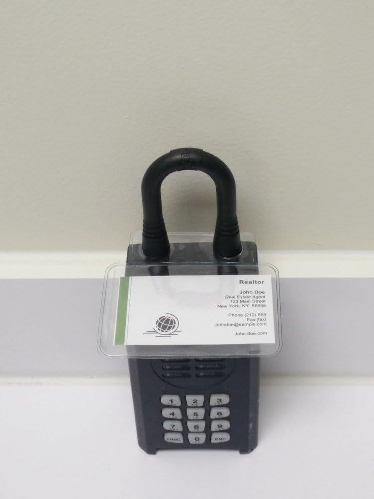 Real Estate Lockbox [Lock Box] Business Card Holder (Slot
