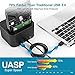 Unitek USB 3.0 to SATA I/II/III Mini Dual Bay External Hard Drive Docking Station for 2.5/3.5-inch HDD SSD, Offline Clone Duplicator Function Support UASP and 16TB with 12V/3A Power Adapter