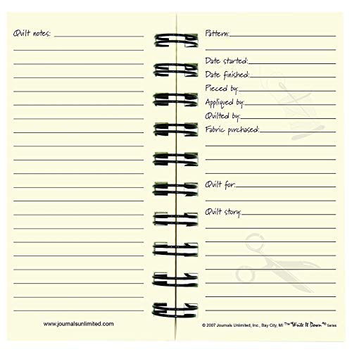 Quilting, The Quilter's Journal - MINI Kraft Hard Cover (Guided format to help keep track of projects!)