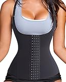 Wonderience Waist Trainer Corset Vest for Weight Loss Sport Body Shaper Workout Underbust Cincher Steel Boned Tummy Tank