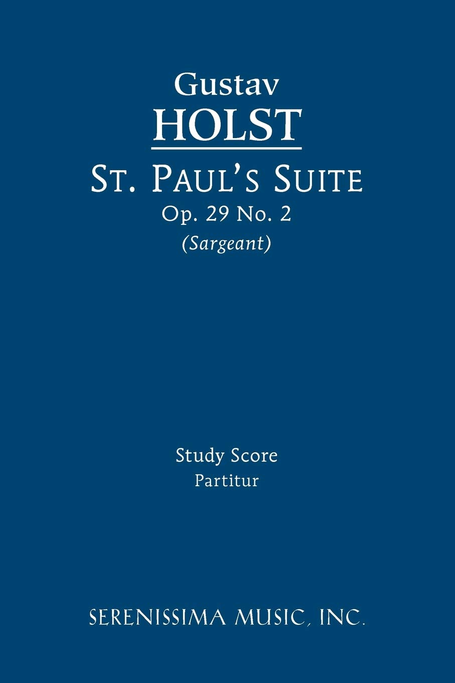St. Paul's Suite: Study score