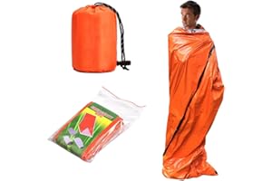 Emergency Sleeping Bag Ultra Waterproof Mylar Thermal Blankets Lightweight Survival Sleeping Bag Keep Warm for Camping Hiking
