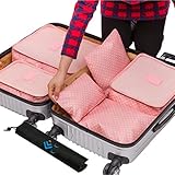 Cocoly 7pcs travel Organizers Packing Cubes Luggage Organizers Compression Pouches