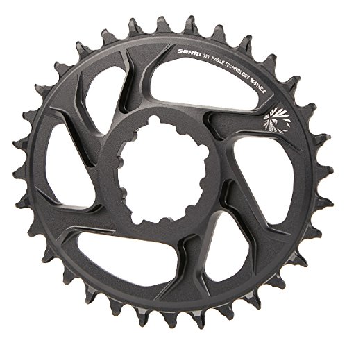 Sram X-Sync 2 Ovale 32T Montage Direct 6 Mm Offset Alum Black Eagle Chainring Unisex-Adult, Noir