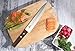 Professional Sashimi Sushi Knife,2/3 Tang Unbroken Soufull Japanese Surgical Grade stainless steel,325mm with Razor Sharp Blade, Gray Leather Wooden Handle with Double Riveted-Durable with Gift Box