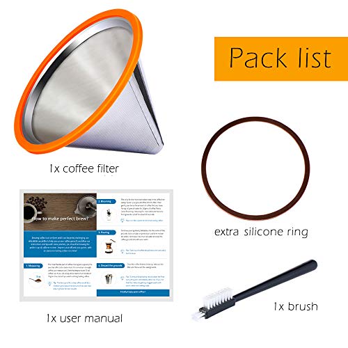 Coffee Filter for Chemex Stainless Steel Pour Over Coffee Dripper