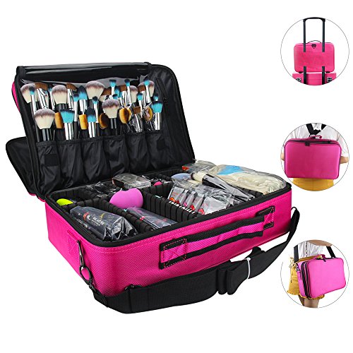 Relavel Makeup Bags Travel Large Makeup Case 16.5