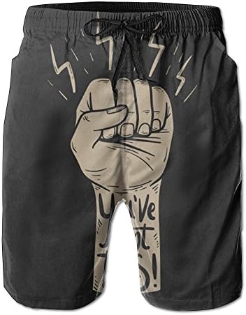 Fist Power Mens Boardshorts Swim Trunks Men Basketball Board Shorts Boardies Swim