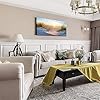 Wall Art for living room Print Artwork Wall Art Decor Poster Blue sun beach grass ocean Landscape painting bedroom…