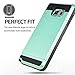 Superstart Blue Shockproof Resistant Hard PC + Soft TPU Rubber Bumper Cover for Samsung Galaxy S6 Edge