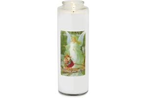 Root Candles Prayer Candles Clear Glass Devotional 7-Day Prayer Candle, 1-Count, Guardian Angel