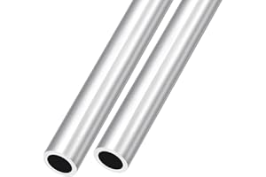METALLIXITY 6063 Aluminum Tube (16mm OD x 12mm ID x 300mm L) 2Pcs, Aluminum Round Tubing - for Home Furnishing, Machinery, DIY Handicraft