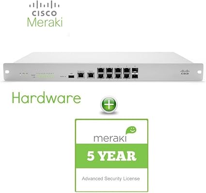 Amazon Com Cisco Meraki Mx100 Security Appliance 5yr Advanced Security License Computers Accessories