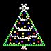 IllumiPeg Holiday Refill templates for Lite Brite Cube, Flat-Screen, and Four Share (10 Sheets, 7x7)