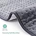 XXX-Large Heating Pad with Auto Off, Safe Low Voltage Technology & Oeko-Tex 100 Certified, 10 Electric Temperature Settings, Super Soft Micro Plush, Moist Therapeutic Option, Pain Relief, Light Gray