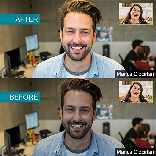 Selfie Ring Light for Laptop Monitor Computer Clip On, Video Conferencing Light with Clamp Mount for Zoom Call/Zoom Lighting/Remote Working/Self Broadcasting/Live Streaming