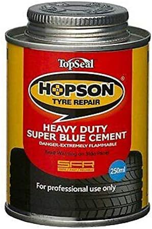 Hopson Heavy Duty Tyre Repair Vulcanizing Cement Tyre Patch Repair Glue Fluid 250ml With Brush