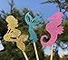 THAWAY Mermaid Cake Toppers Mermaid Birthday Party Supplies Decorations Cupcake Toppers(24pcs) Mermaid Cupcake Wrappers (24pcs) for Girls Boys Birthday Party Baby Shower