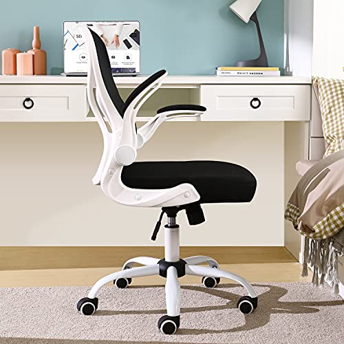 BERLMAN Ergonomic Mid Back Mesh Office Chair Desk Chair with Flipup
