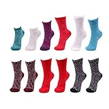 Women's Assorted Super Soft Fluffy Warm Cozy Home Socks 12 Pair Value Packs