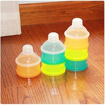 Generic 3 Layers Portable Baby Milk Powder Formula Storage Boxes Food Storage Container