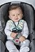 Nuby Car Seat Reversible Strap Covers 2 Pack, Green