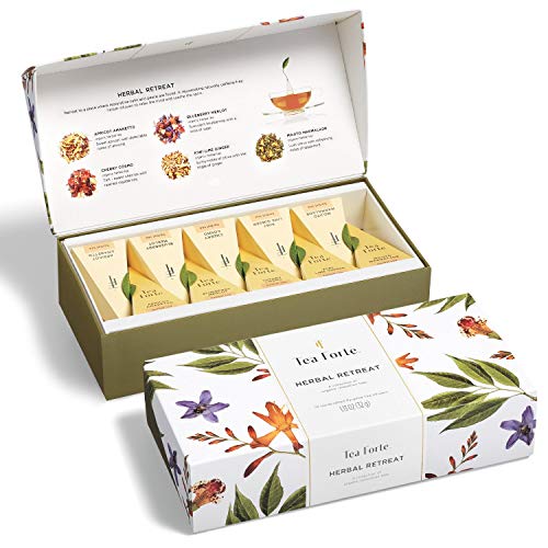 Tea forté Herbal Retreat - Petite Presentation Box mit 10 Pyramiden, 1er Pack (1 x 32 g)