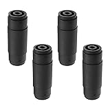 Create Idea 4-Pin 4 Pack Black PVC Speakons Female