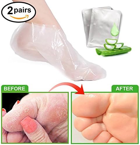 Natural Fruit Extracts Foot Exfoliating Mask, Removes dead skin and calluses, peels off dead skin, Moisturizes and Softens Foot Skin for Baby Soft Foot – 2 Pairs