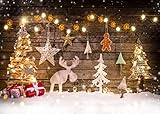 WOLADA 7x5ft Christmas Backdrops for Photography Wood Christmas Backdrop Vinyl Christmas Photo Backdrop Kids Christmas Photography Backdrops Studio Props 10822