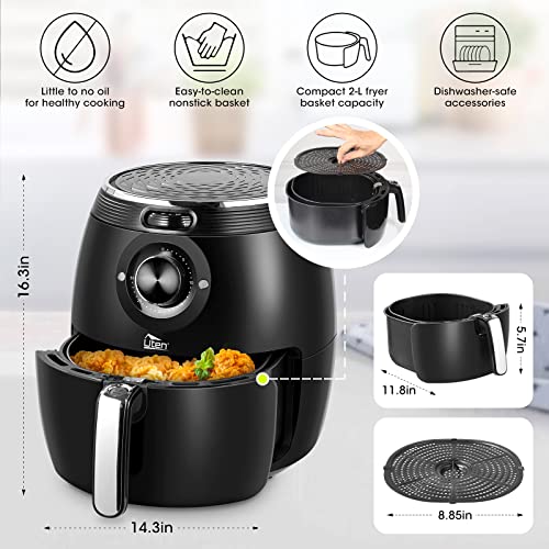 Air Fryer 5.8QT/5.5L, Uten 1700W AirFryer HighPower Electric Hot